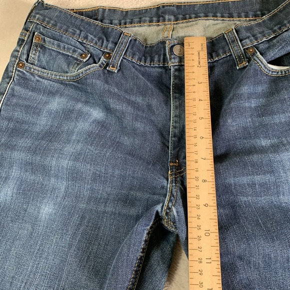 Levis 541 Jeans Mens 33x32 (34x30) Blue Athletic Fit Stretch Medium Wash Zip Fly - Picture 5 of 14